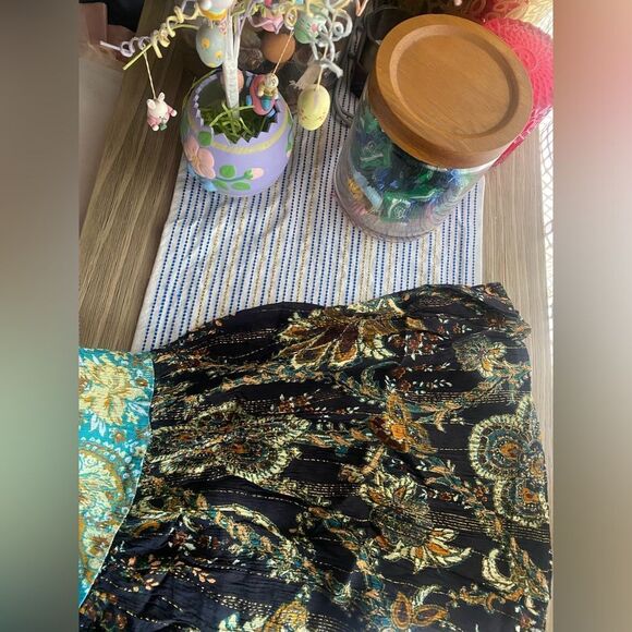 Free People Mojave Mermaid  Metallic Maxi Slip Dress Size Médium  Latigo Bay NWT - Picture 11 of 17